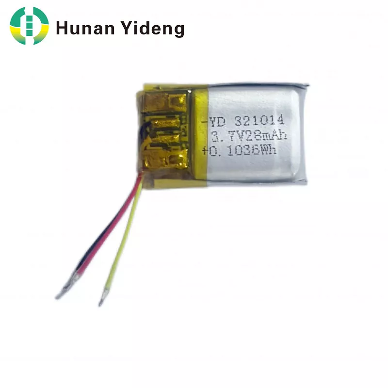 321014 28mah 3,7V dobíjecí malá prizmatická baterie