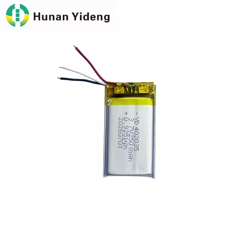 402035 3,7V 250mAh VR Smart Camera Li-polymerová baterie